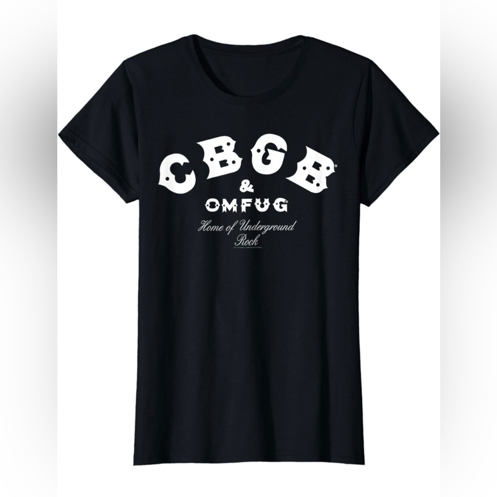 CBGB Classic Black T-Shirt, Women’s, Small